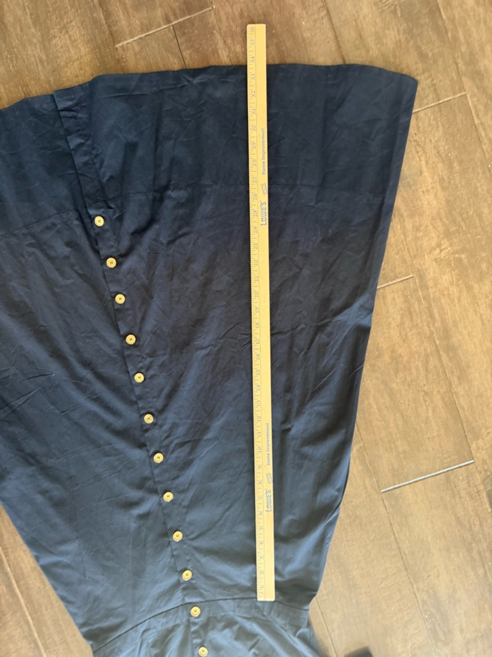 Tuckernuck NWOT Navy Kate Dress Button Down Poplin Cotton Midi Dress Size L - Picture 11 of 14